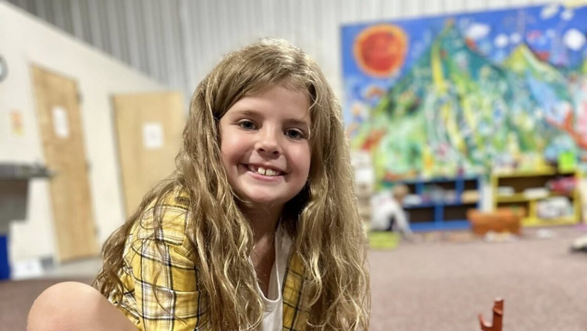 North Country club member for Caledonian Record Smiling Child Playing With Elaborate Building Set at Boys & Girls Club of the North Country